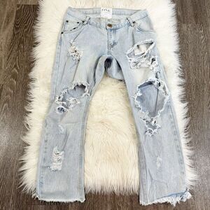 One Teaspoon Womens Jeans Lonely Boys Size 27 Low Waist Hip Drop Crotch